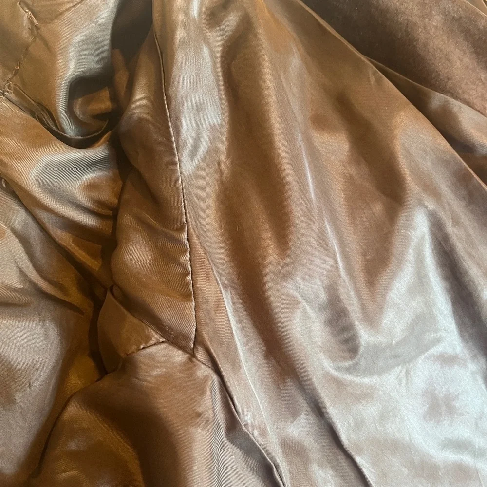 Vintage Brown real Suede Fringe western Jacket - Picture 13 of 15